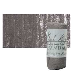 Richeson Soft Handrolled Pastel - Grey GY39, pastel and swatch