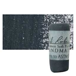 Richeson Soft Handrolled Pastel - Grey GY48, pastel and swatch