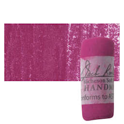 Richeson Soft Handrolled Pastel - Red R23, pastel and swatch