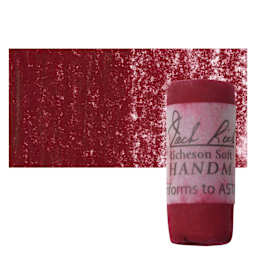 Richeson Soft Handrolled Pastel - Red R29, pastel and swatch