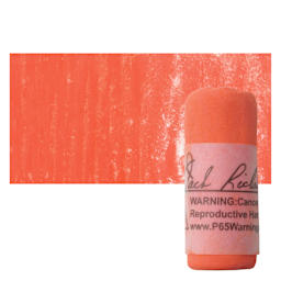 Richeson Soft Handrolled Pastel - Red R33, pastel and swatch