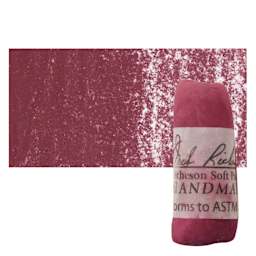 Richeson Soft Handrolled Pastel - Earth Red ER2, pastel and swatch