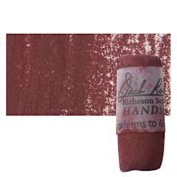 Richeson Soft Handrolled Pastel - Earth Red ER3, pastel and swatch