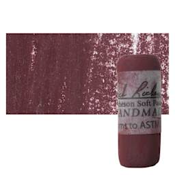 Richeson Soft Handrolled Pastel - Earth Red ER5, pastel and swatch