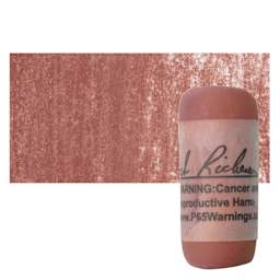 Richeson Soft Handrolled Pastel - Earth Red ER22, pastel and swatch