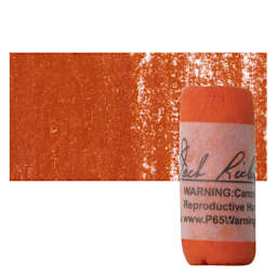 Richeson Soft Handrolled Pastel - Earth Red ER25, pastel and swatch