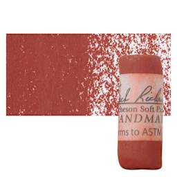 Richeson Soft Handrolled Pastel - Earth Red ER29, pastel and swatch
