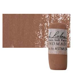 Richeson Soft Handrolled Pastel - Earth Red ER31, pastel and swatch