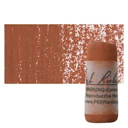 Richeson Soft Handrolled Pastel - Earth Red ER33, pastel and swatch