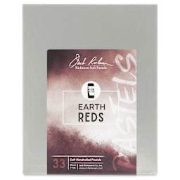 Richeson Soft Handrolled Pastels - Earth Reds, Set of 33 - front of packaging