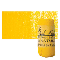 Richeson Soft Handrolled Pastel - Yellow Y20, pastel and swatch