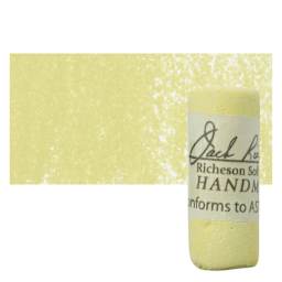 Richeson Soft Handrolled Pastel - Earth Yellow EY2, pastel and swatch