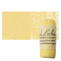 Richeson Soft Handrolled Pastel - Earth Yellow EY3, pastel and swatch