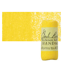 Richeson Soft Handrolled Pastel - Earth Yellow EY8, pastel and swatch