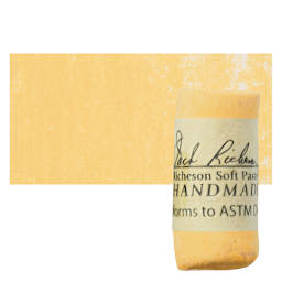 Richeson Soft Handrolled Pastel - Earth Yellow EY15, pastel and swatch