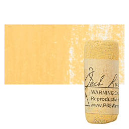 Richeson Soft Handrolled Pastel - Earth Yellow EY16, pastel and swatch