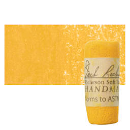 Richeson Soft Handrolled Pastel - Earth Yellow EY21, pastel and swatch