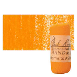 Richeson Soft Handrolled Pastel - Orange O8, pastel and swatch