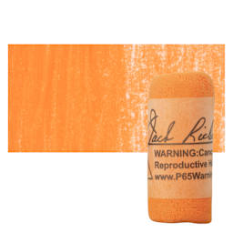 Richeson Soft Handrolled Pastel - Orange O18, pastel and swatch