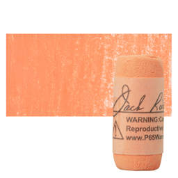 Richeson Soft Handrolled Pastel - Orange O25, pastel and swatch