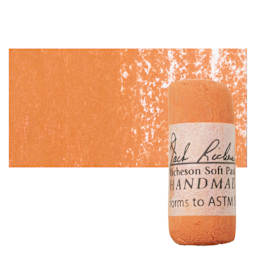 Richeson Soft Handrolled Pastel - Earth Orange EO8, pastel and swatch