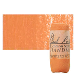 Richeson Soft Handrolled Pastel - Earth Orange EO19, pastel and swatch