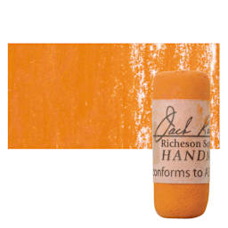 Richeson Soft Handrolled Pastel - Earth Orange EO24, pastel and swatch