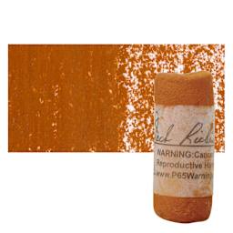 Richeson Soft Handrolled Pastel - Earth Orange EO31, pastel and swatch