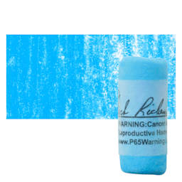 Richeson Soft Handrolled Pastel - Blue B4, pastel and swatch