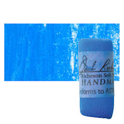 Richeson Soft Handrolled Pastel - Blue B7, pastel and swatch