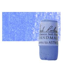Richeson Soft Handrolled Pastel - Blue B30, pastel and swatch