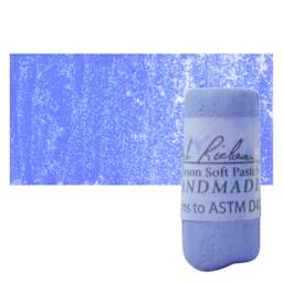 Richeson Soft Handrolled Pastel - Blue B32, pastel and swatch