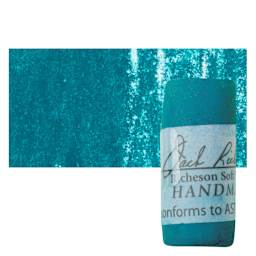 Richeson Soft Handrolled Pastel - Turquoise Blue TB4, pastel and swatch