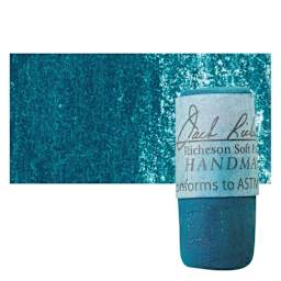 Richeson Soft Handrolled Pastel - Turquoise Blue TB5, pastel and swatch