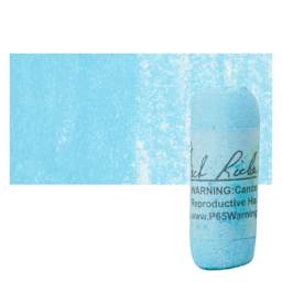 Richeson Soft Handrolled Pastel - Turquoise Blue TB7, pastel and swatch