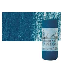 Richeson Soft Handrolled Pastel - Turquoise Blue TB12, pastel and swatch