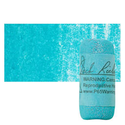 Richeson Soft Handrolled Pastel - Turquoise Blue TB16, pastel and swatch