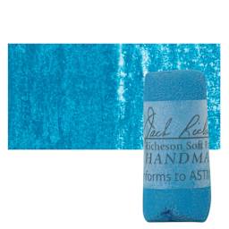 Richeson Soft Handrolled Pastel - Turquoise Blue TB19, pastel and swatch
