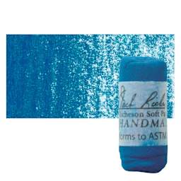 Richeson Soft Handrolled Pastel - Turquoise Blue TB25, pastel and swatch