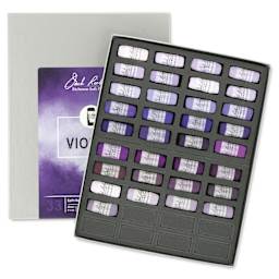 Richeson Soft Handrolled Pastels - Violets, Set of 33