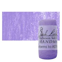 Richeson Soft Handrolled Pastel - Violet V10, pastel and swatch