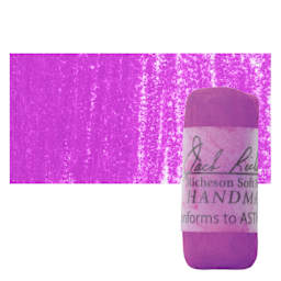 Richeson Soft Handrolled Pastel - Violet V20, pastel and swatch