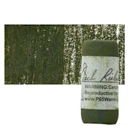 Richeson Soft Handrolled Pastel - Green G7, pastel and swatch