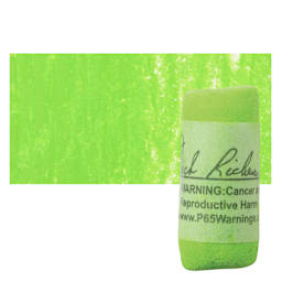 Richeson Soft Handrolled Pastel - Green G10, pastel and swatch