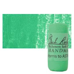 Richeson Soft Handrolled Pastel - Green G26, pastel and swatch