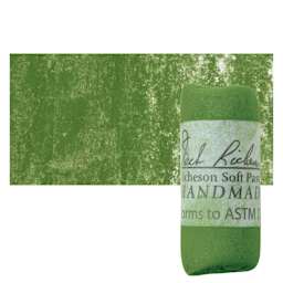 Richeson Soft Handrolled Pastel - Green G42, pastel and swatch