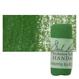 Richeson Soft Handrolled Pastel - Green G46, pastel and swatch