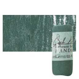 Richeson Soft Handrolled Pastel - Green G60, pastel and swatch