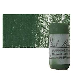 Richeson Soft Handrolled Pastel - Earth Green EG3, pastel and swatch