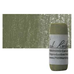 Richeson Soft Handrolled Pastel - Earth Green EG4, pastel and swatch